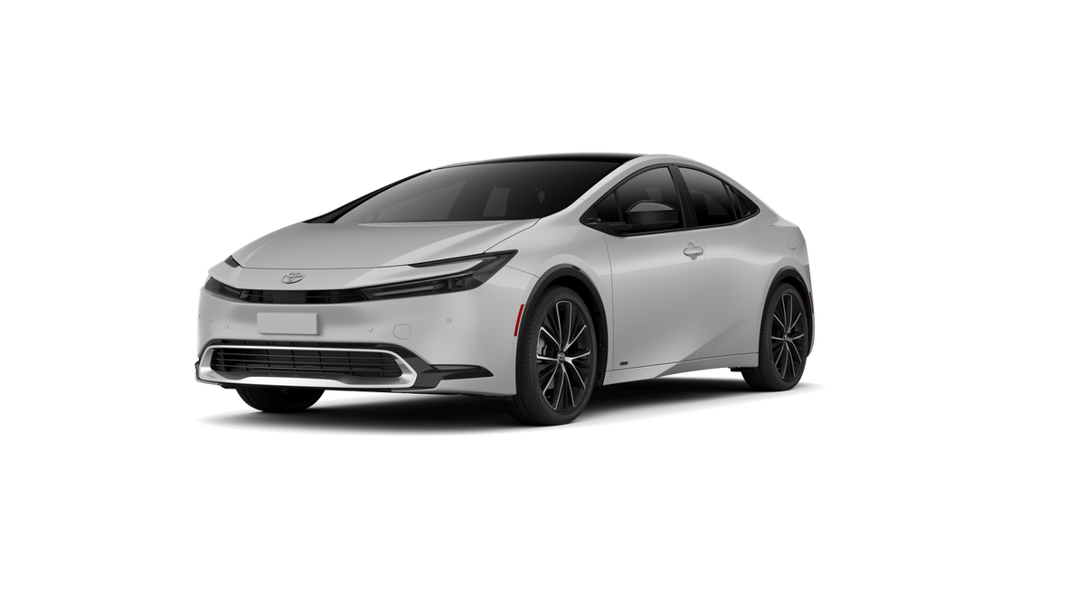 2026 Toyota Prius XLE AWD in Cutting Edge — front three-quarter view